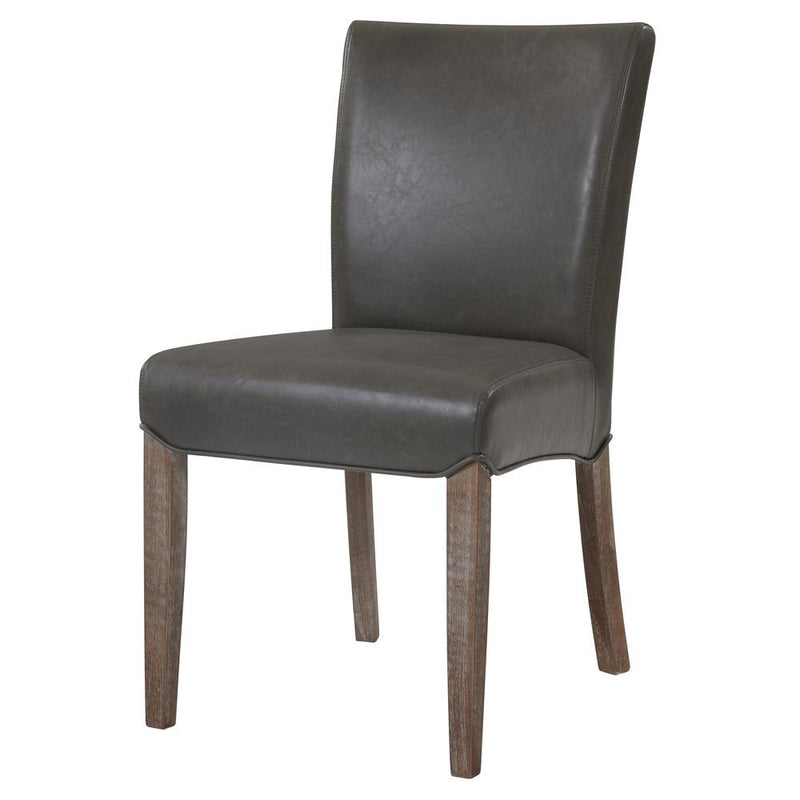 Beverly Hills Bonded Leather Chair, (Set of 2)