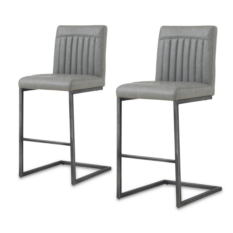 Ronan PU Leather Counter Stool, (Set of 2)