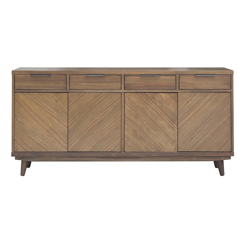 Piero Chevron Buffet 4 Drawers + 4 Doors