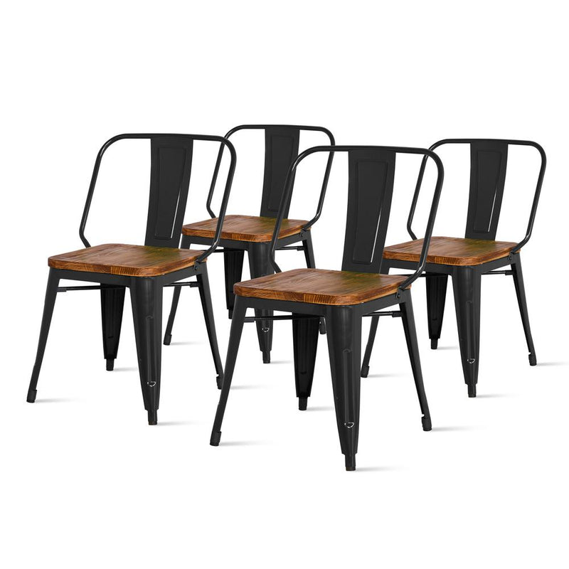 Brian Metal Side Chair, (Set of 4)