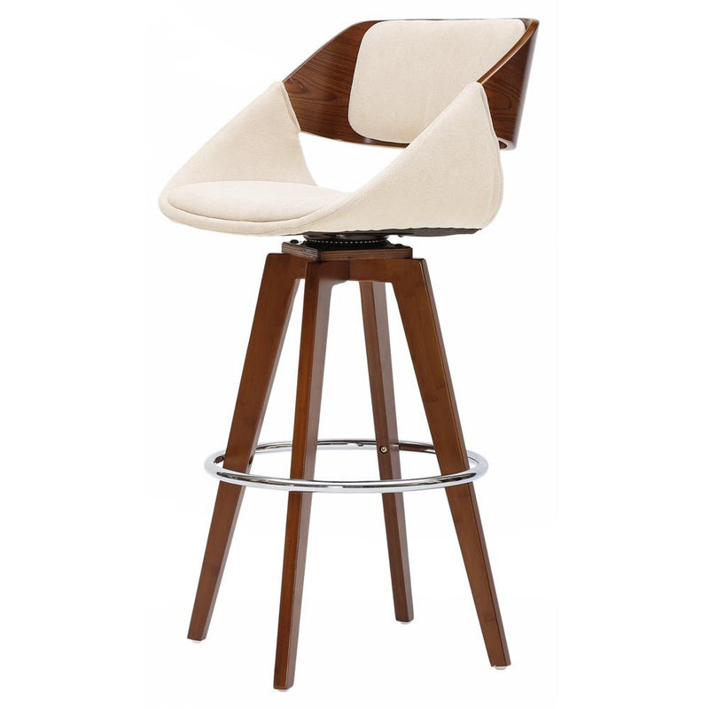 Cyprus Swivel Fabric Bar Stool