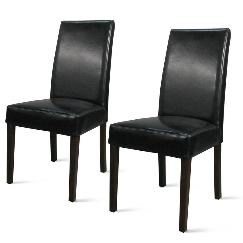 Hartford Bicast Leather Dining Chair, (Set of 2)