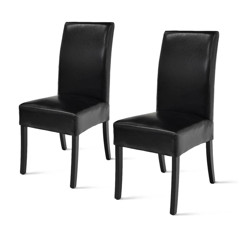 Valencia Bicast Leather Chair, (Set of 2)