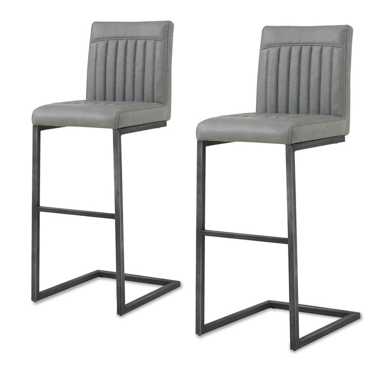 Ronan PU Leather Bar Stool, (Set of 2)