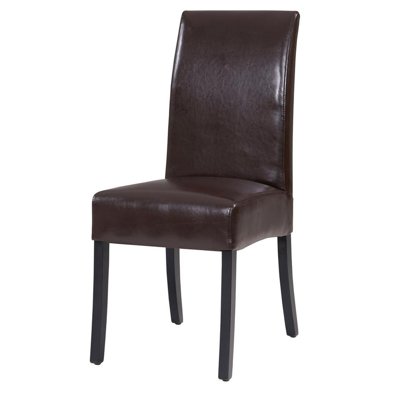 Valencia Bicast Leather Chair, (Set of 2)