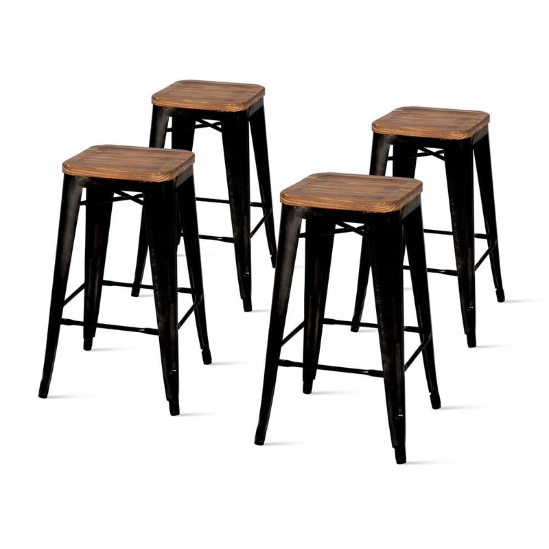 Metropolis Backless Counter Stool, (Set of 4)