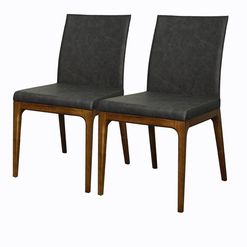 Devon PU Leather Chair, (Set of 2)