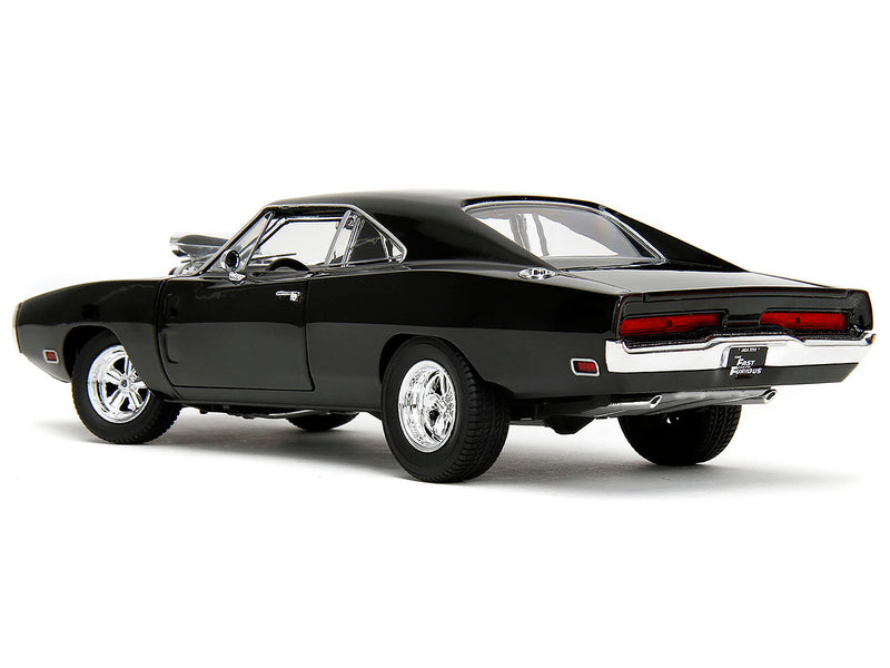 Dom's Dodge Charger R/T Black "Fast & Furious" (2009) Movie "TrueSpec" Series 1/24 Diecast Model Car by Jada