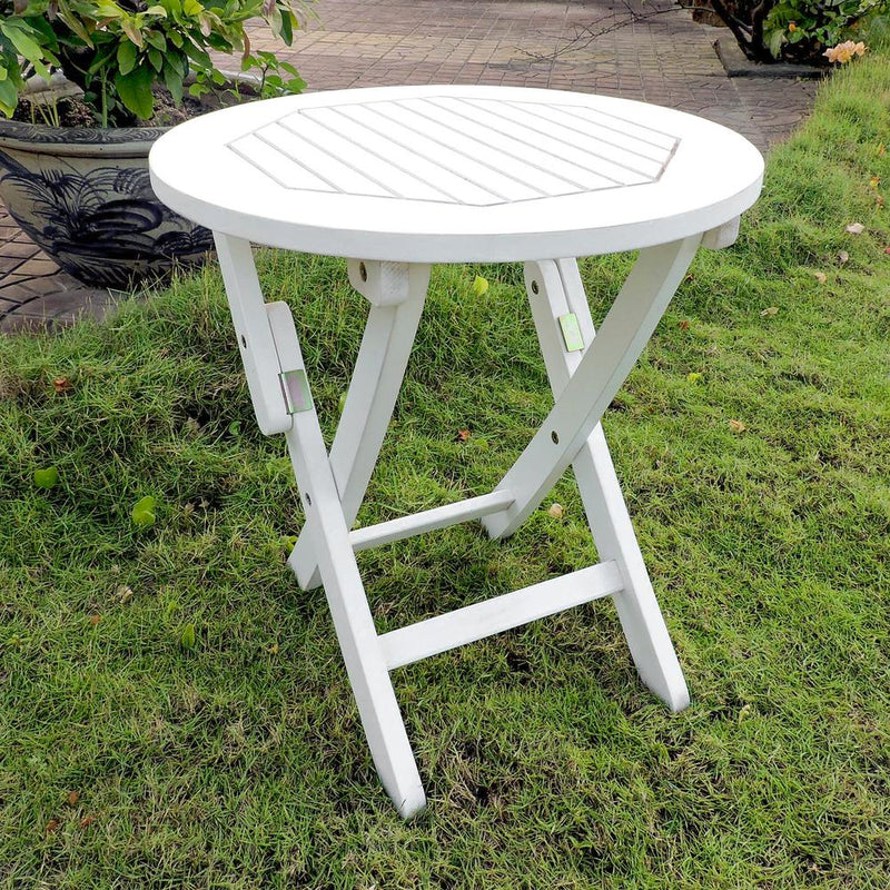 Acacia Round Folding Table