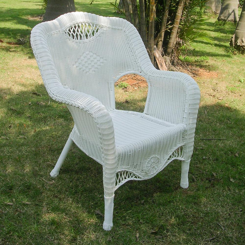 Riviera Resin Wicker/Aluminum Outdoor Dining Chair