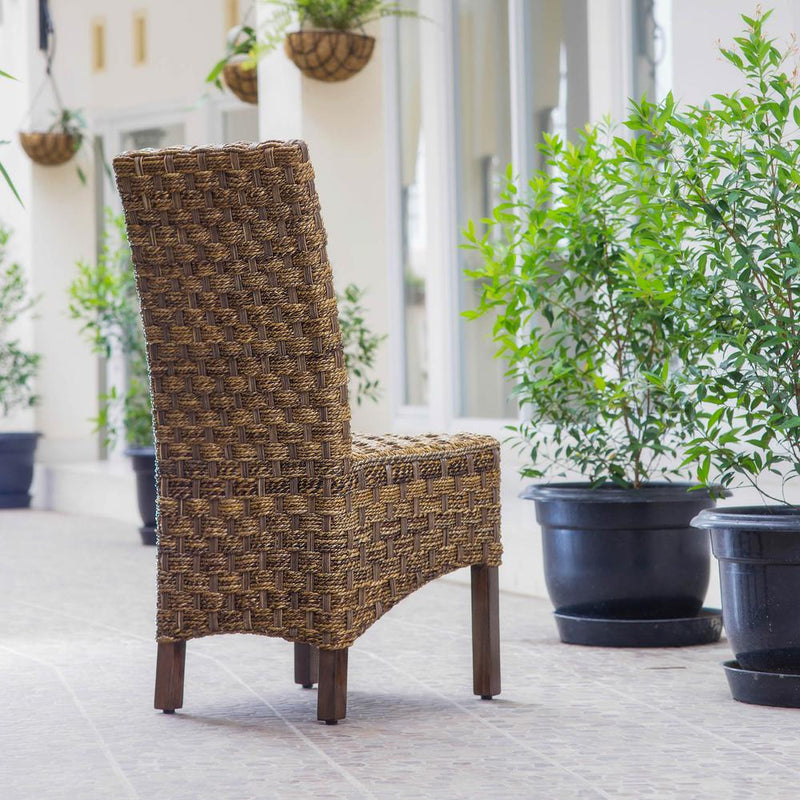 Manila Abaca/Rattan Wicker Dining Chair