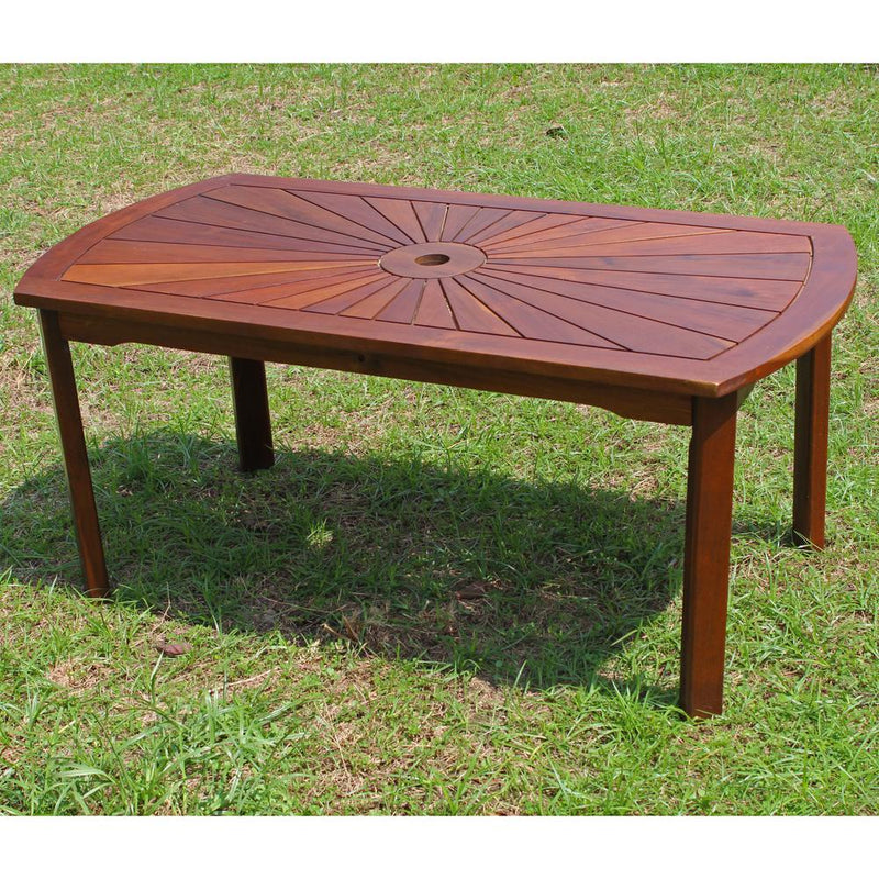 Highland Acacia Sunburst Coffee Table