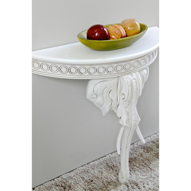 Windsor Carved Exotic Elephant Wall Table