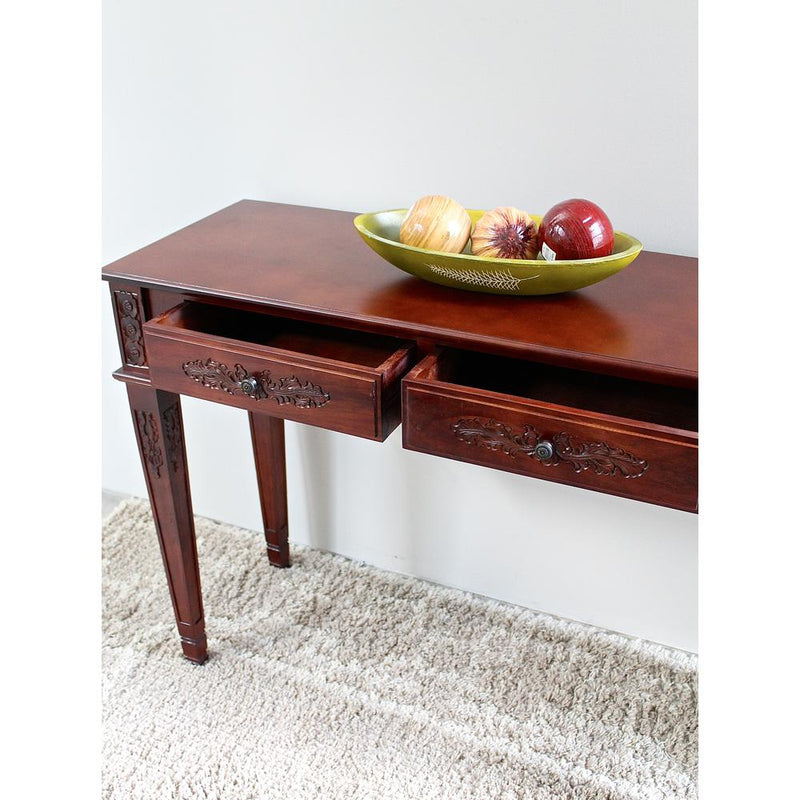 Windsor Two Drawer Rectangular Console Table