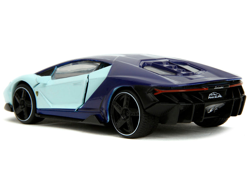 Lamborghini Centenario Light Blue and Purple "Pink Slips" Series 1/32 Diecast Model Car by Jada