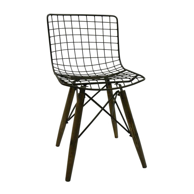 Industrial Metal Side Chair, Set Of 2