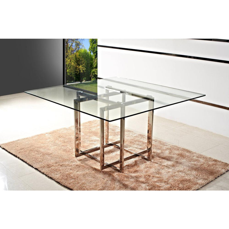 60"Square Table,Clear 12Mm