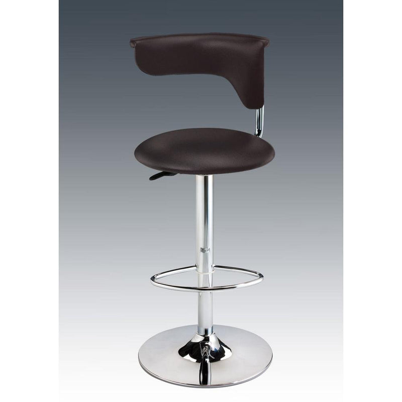 Bar Stool, Adj High, Dark Brown