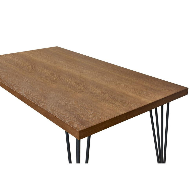 Contemporary Air Slaked Elm Veneer Top Dining Table