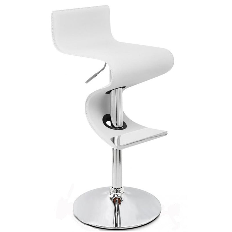 Bar Stool W/White Pu