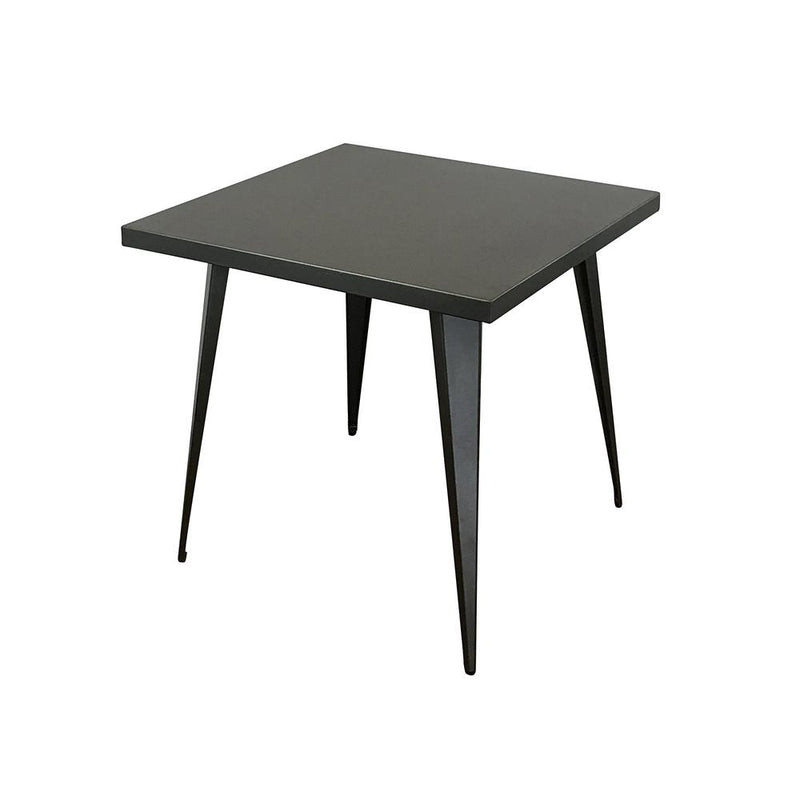 Square Metal Top Dining Table W/ Metal Legs