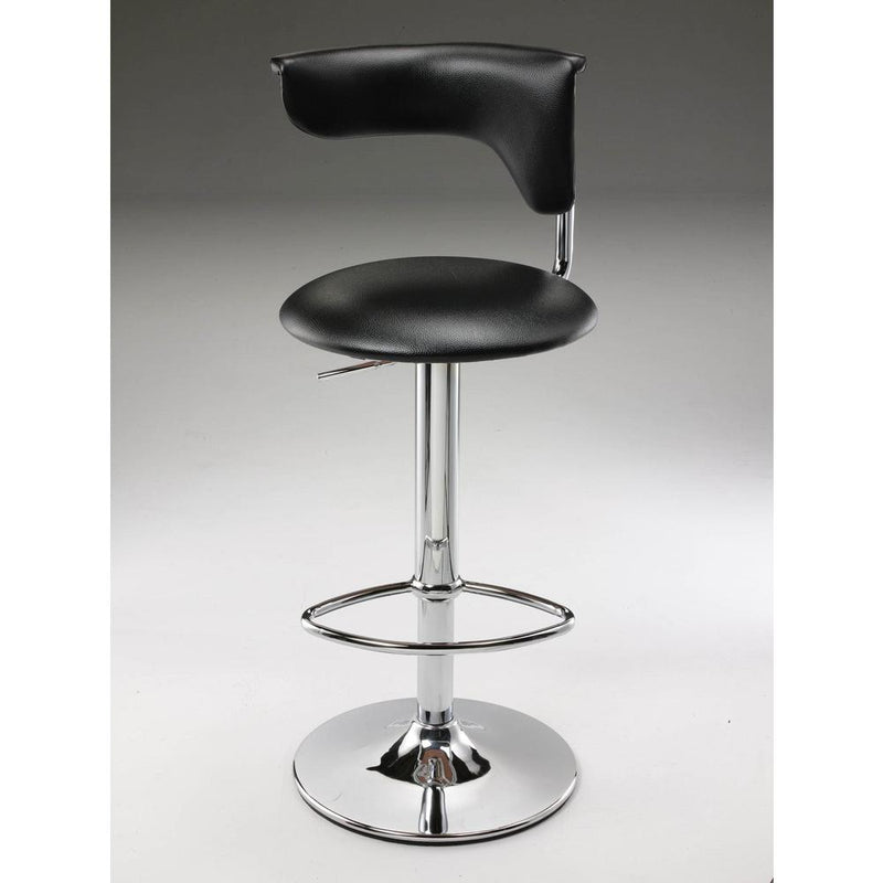 Bar Stool, Adj High; Black