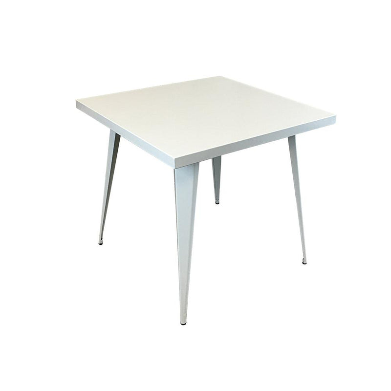 Square Metal Top Dining Table W/ Metal Legs