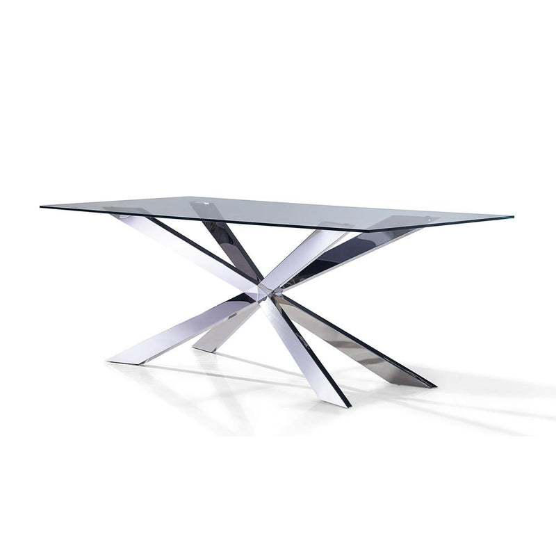 87'' Dining Table With Chrome Base