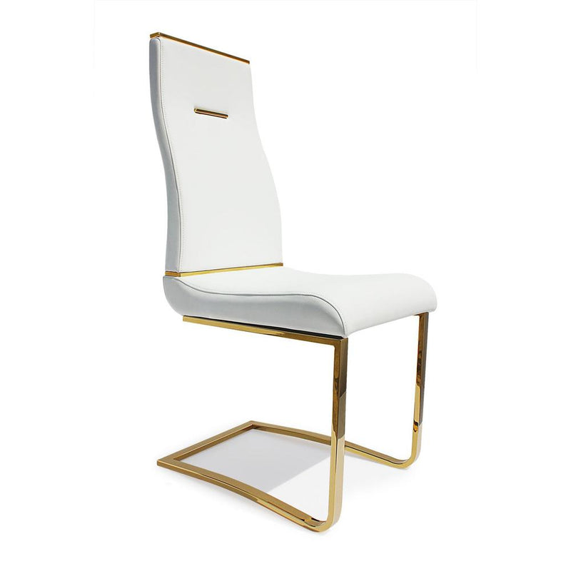 Dining Chair, Gold Base, Set Of 2