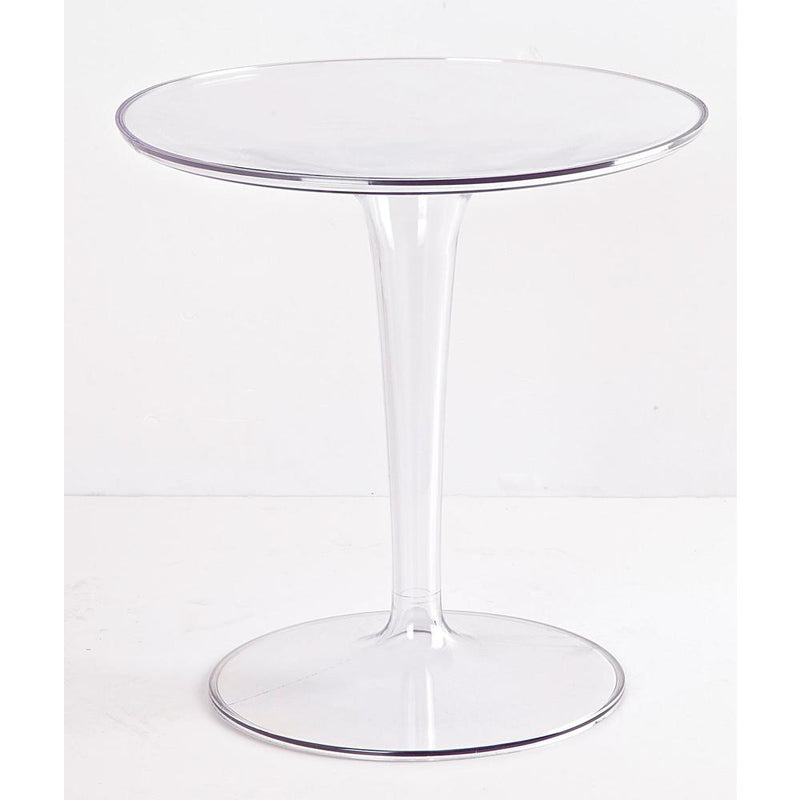 Pc Side Table,19"Rdx20"H,Clear