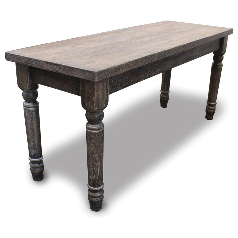 Best Master Demi Birch Wood Dining Bench in Smoked Gray