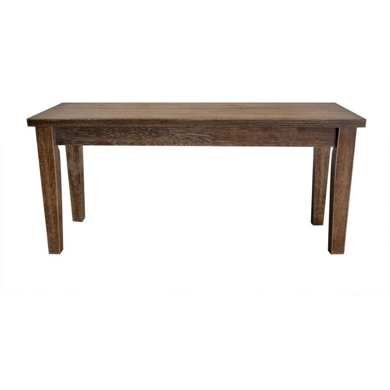 Best Master Transitional Solid Wood Dining Room Bench in Antique Natural Oak