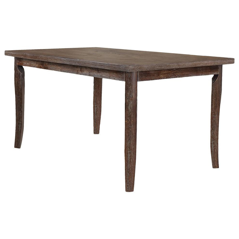 Best Master Transitional Solid Wood Dining Table in Antique Natural Oak