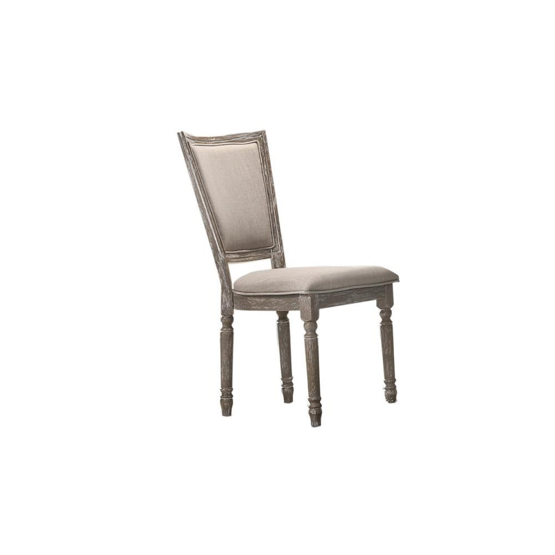 Best Master Furniture Jessica 20" Wood Dining Chair in Gray (Set of 2)