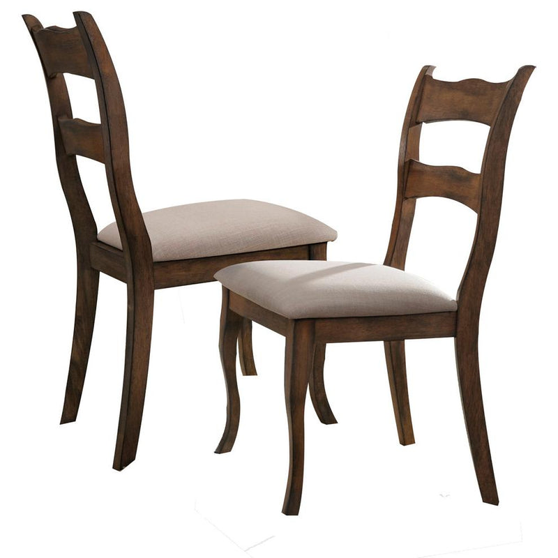 Alice Transitional Dining Side Chair, Brown