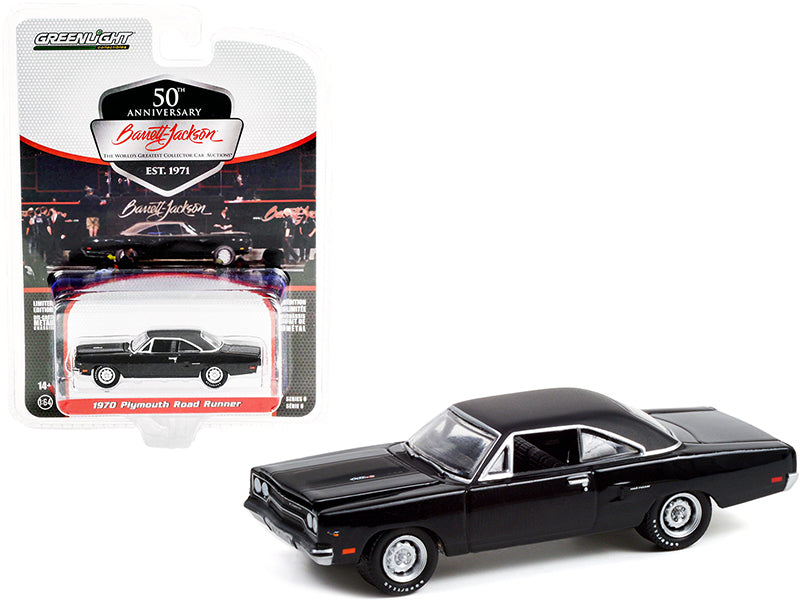 1970 Plymouth Road Runner Gloss Black with Black Vinyl Top and Matt Black Hood Stripes (Lot