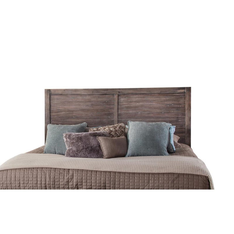 Aurora Panel 6/6 Headboard - Weathered Grey