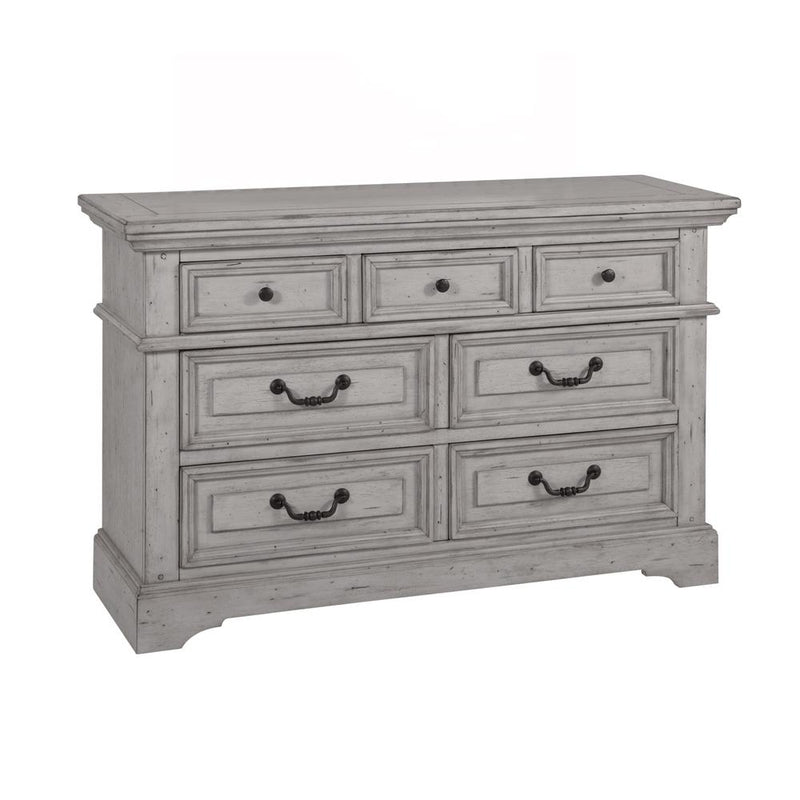 Stonebrook Double Dresser - Light Distressed Antique Gray