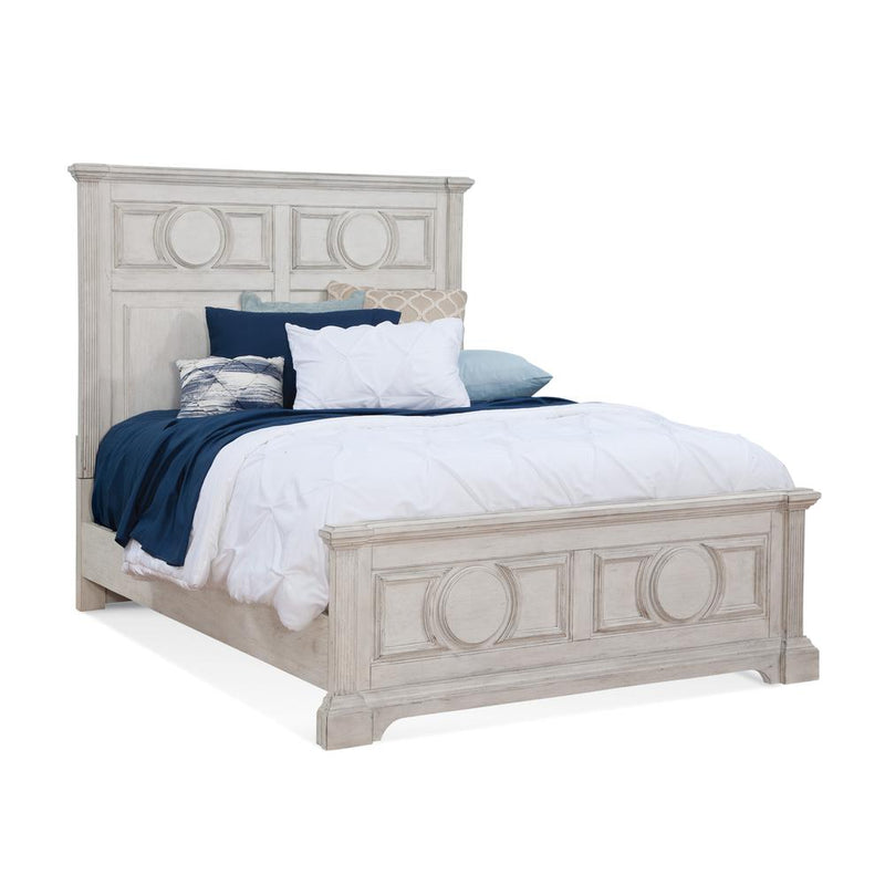 Brighten Queen Panel Bed - Antique White