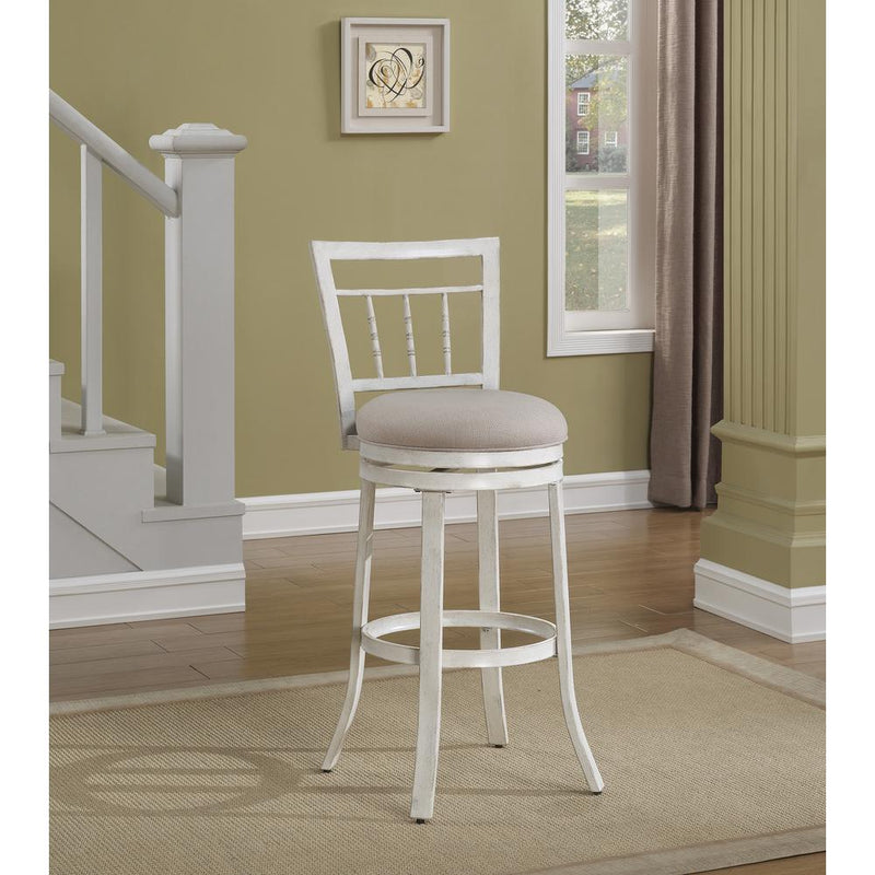 Palazzo 30" Swivel Stool - Antique White