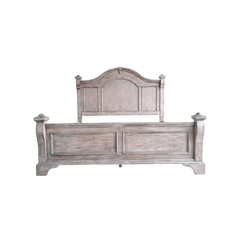 Heirloom King Poster Bed - Rustic Charcoal