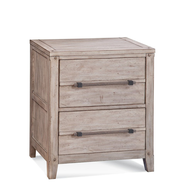 Aurora 2-Drawer Nightstand - Whitewash