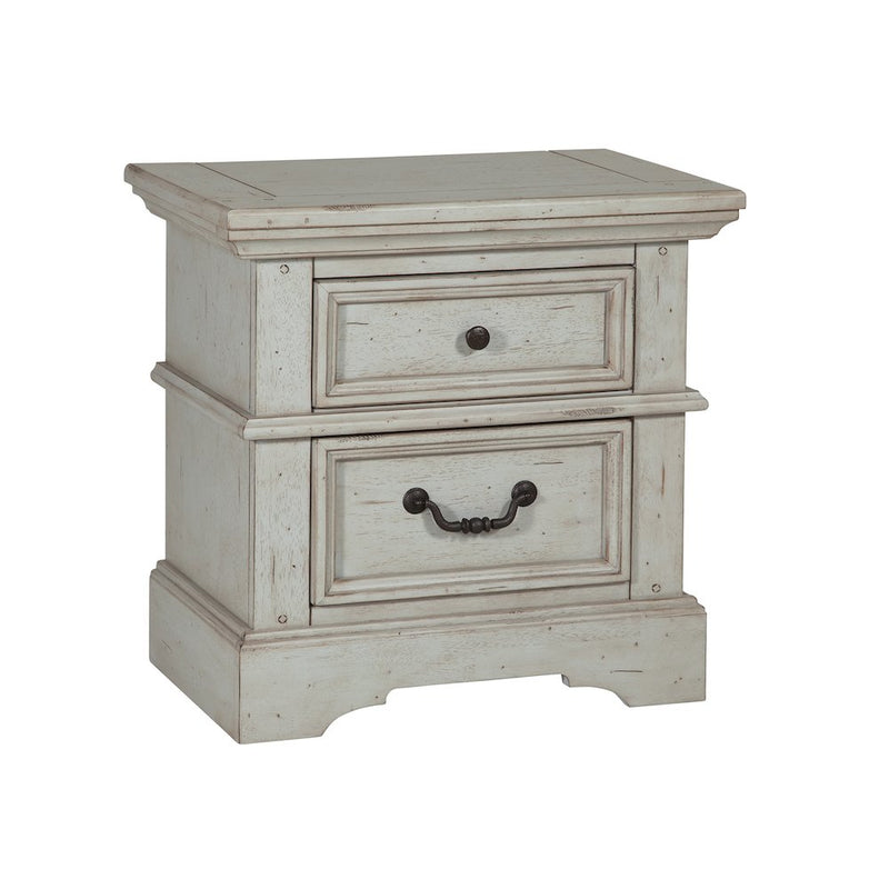 Stonebrook Small Nightstand - Light Distressed Antique Gray