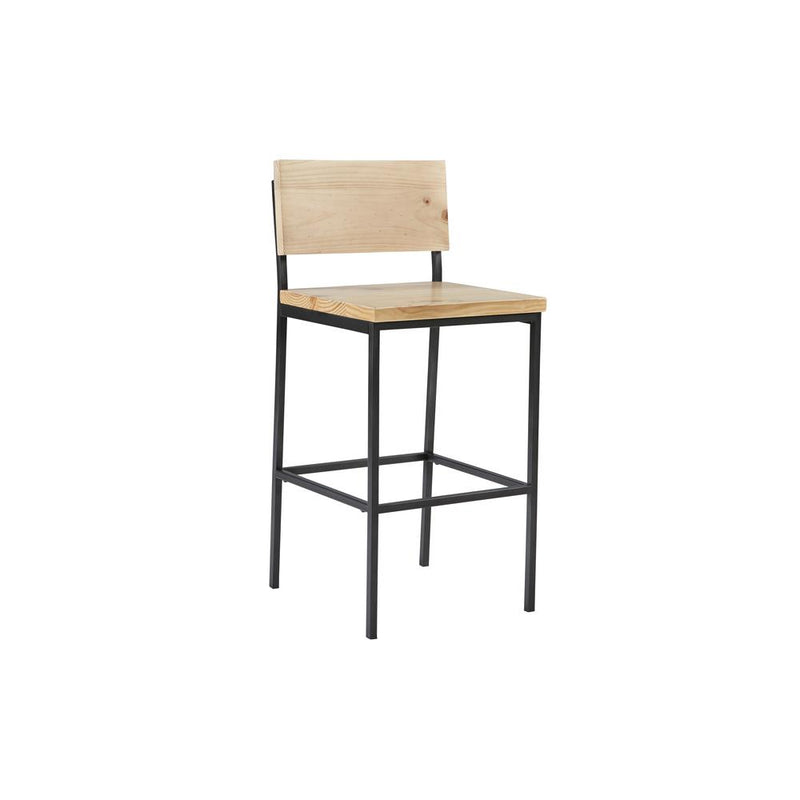 Wood/Metal Counter Stool - Natural - A103-43N