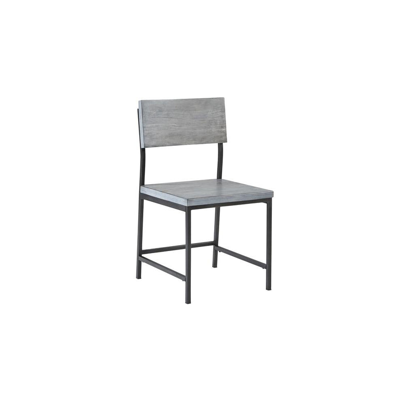 Wood/Metal Dining Chair - Gray- A103-41G