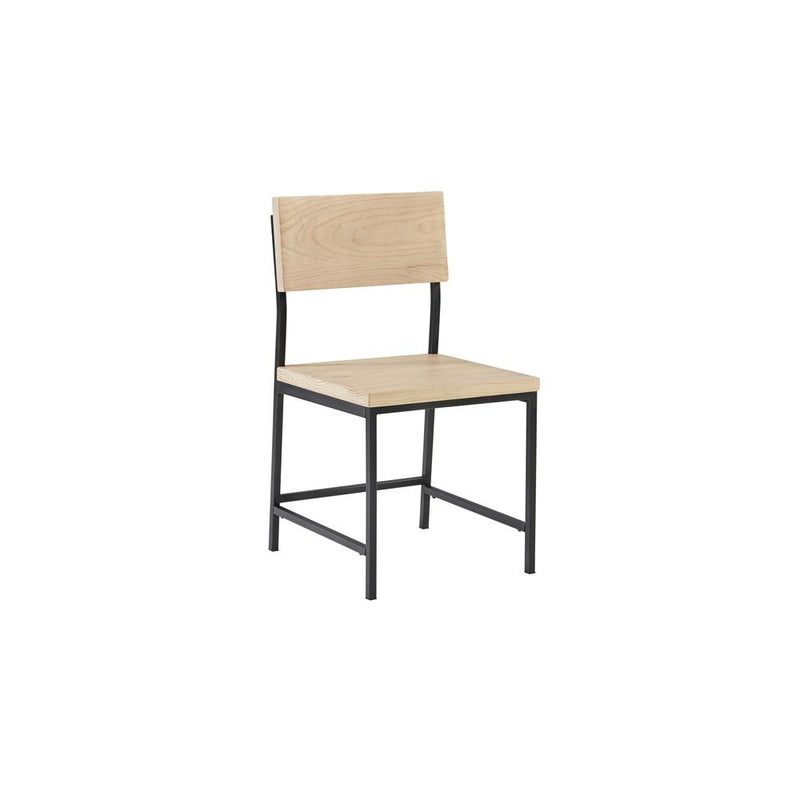 Wood/Metal Dining Chair - Natural- A103-41N