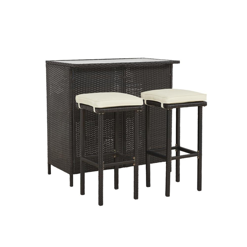 Bar (3 Piece Set- Bar & 2 Stools)