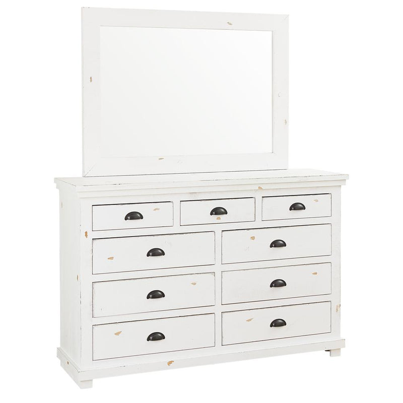 Drawer Dresser and Mirror