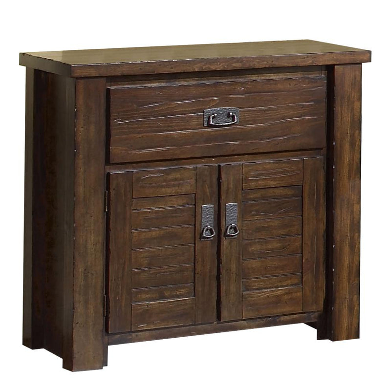 Trestlewood Nightstand, 31" x 17" x 31", Mesquite Pine