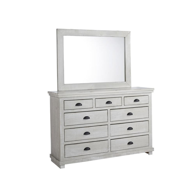 Drawer Dresser and Mirror